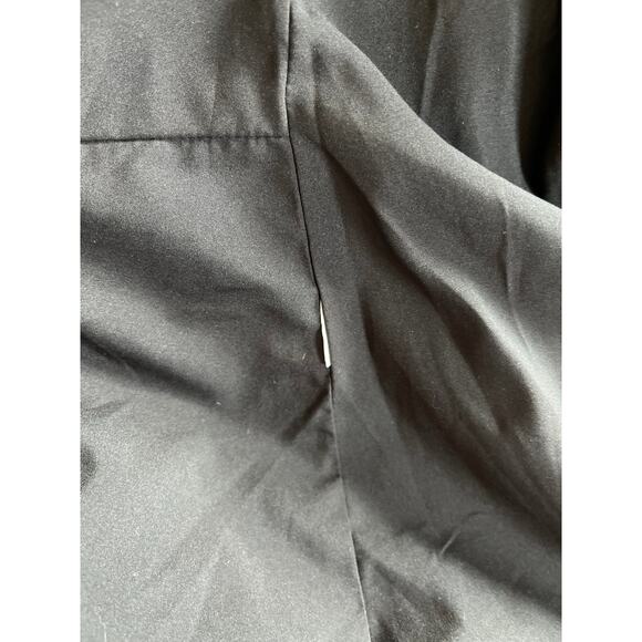 Lucky Brand Jacket 10 Medium Velour Open Floral Long Sleeve Black Classic Career - Picture 10 of 14